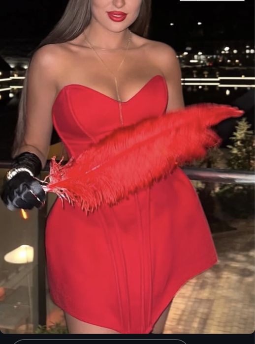 Плаття червоне MON BLANCHE