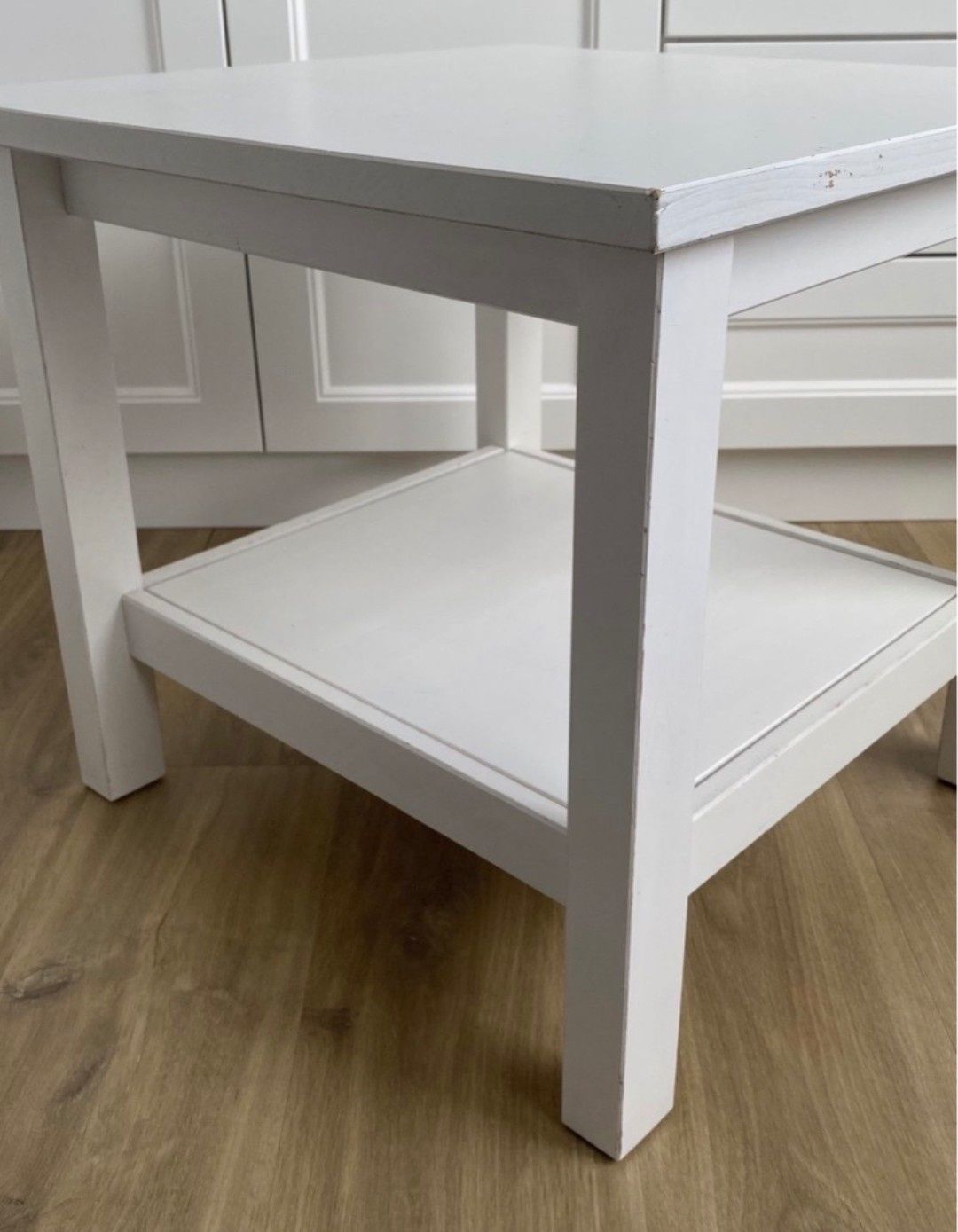 IKEA HEMNES Stolik kawowy 55x55 biały sosna drewno