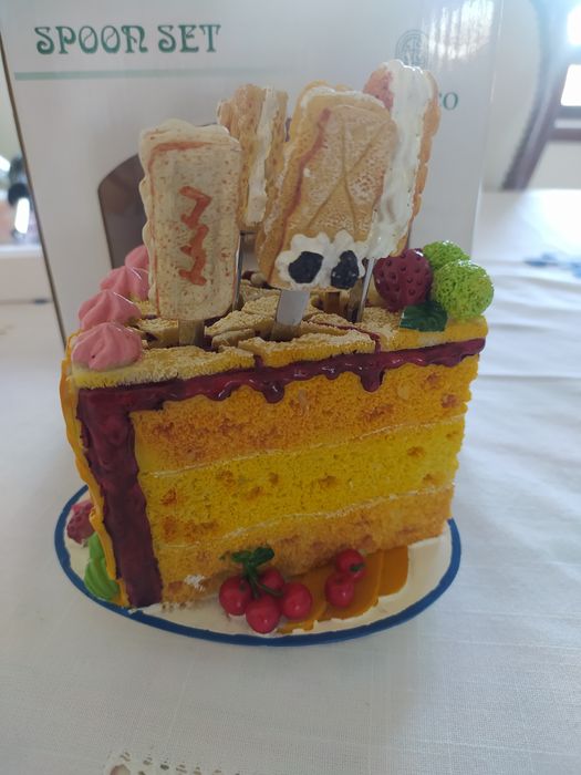 Conjunto de colheres de chá com suporte