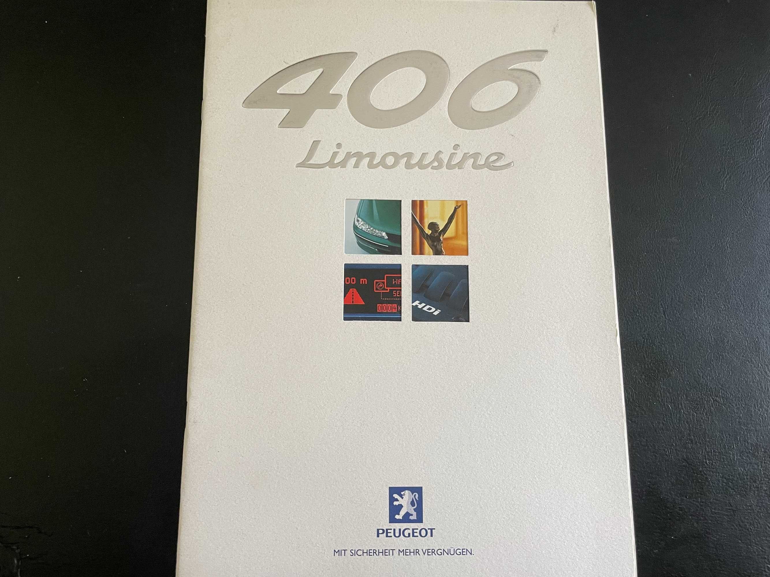 Katalog prospekt Peugeot 406 limuzyna lifting 28 stron 1999 r.