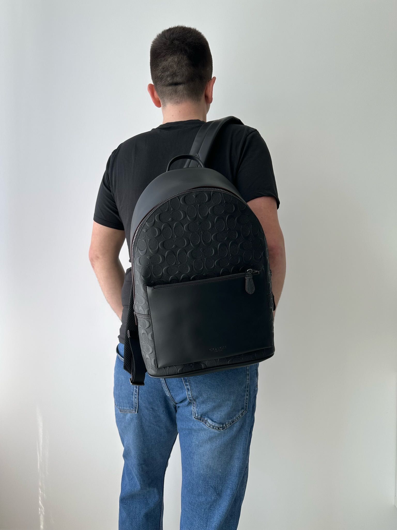 COACH Metropolitan Backpack Чоловічий шкіряний рюкзак мужской подарок