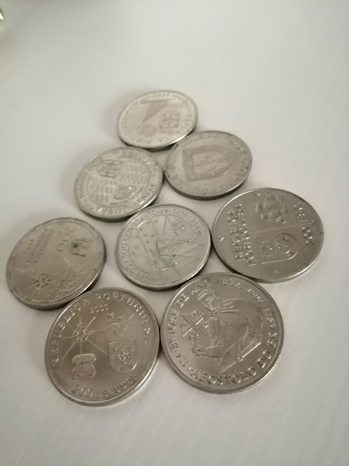 Moedas antigas para coleção