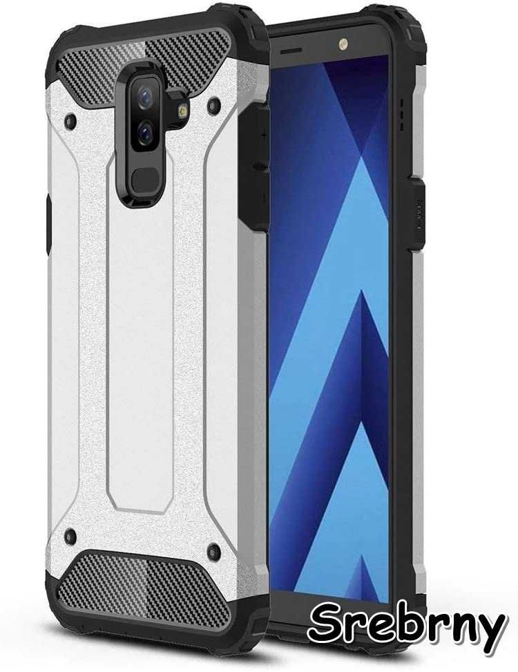 Case Etui Pancerne Samsung Galaxy A6 Plus 2018 + Szkło Hartowane