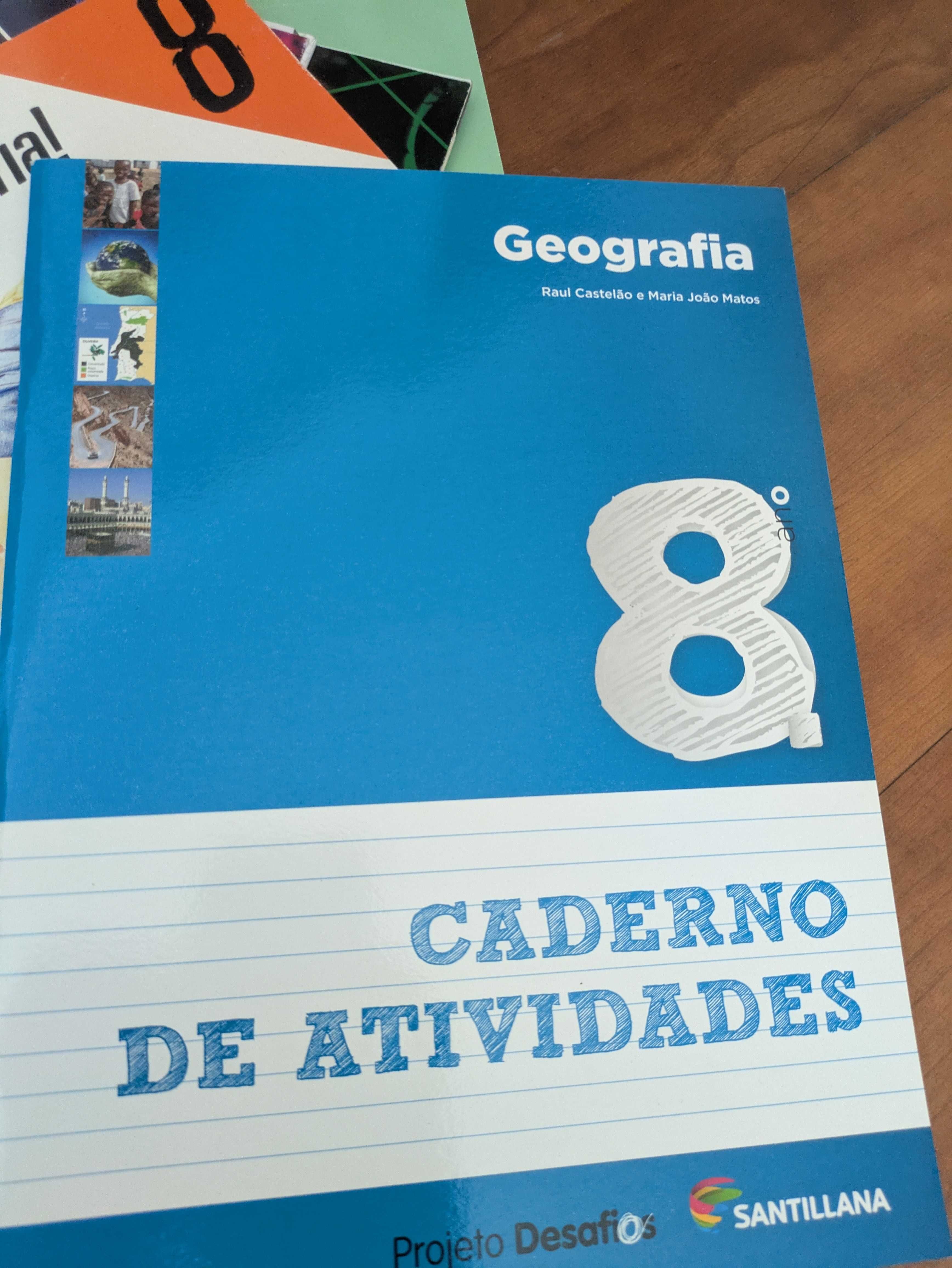 Cadernos de exercícios 8ano