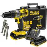 Wkrętarka Stanley FMC625D2 2x2Ah Udar + ADAPTERY