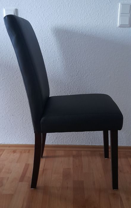 4 krzesła z eko skóry czarne