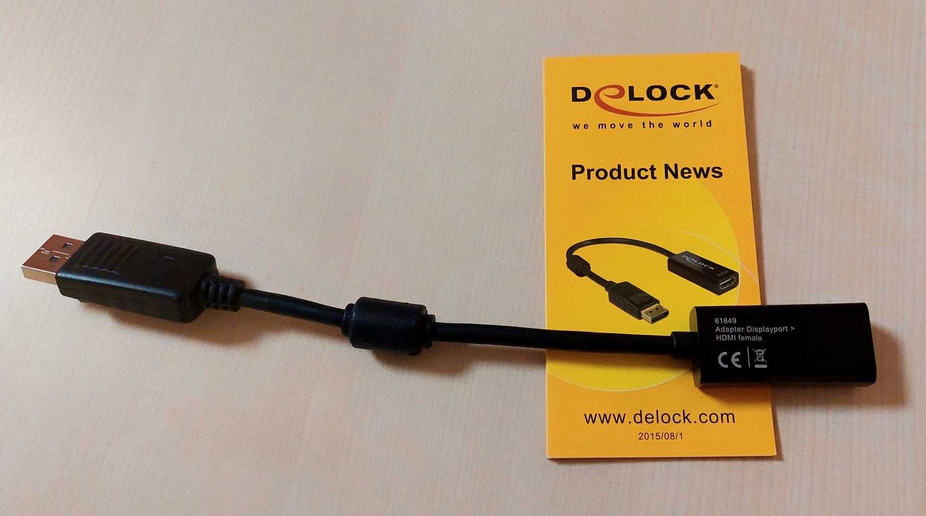 Sprzedam Delock Adapter DisplayPort 1.1  kod 61849