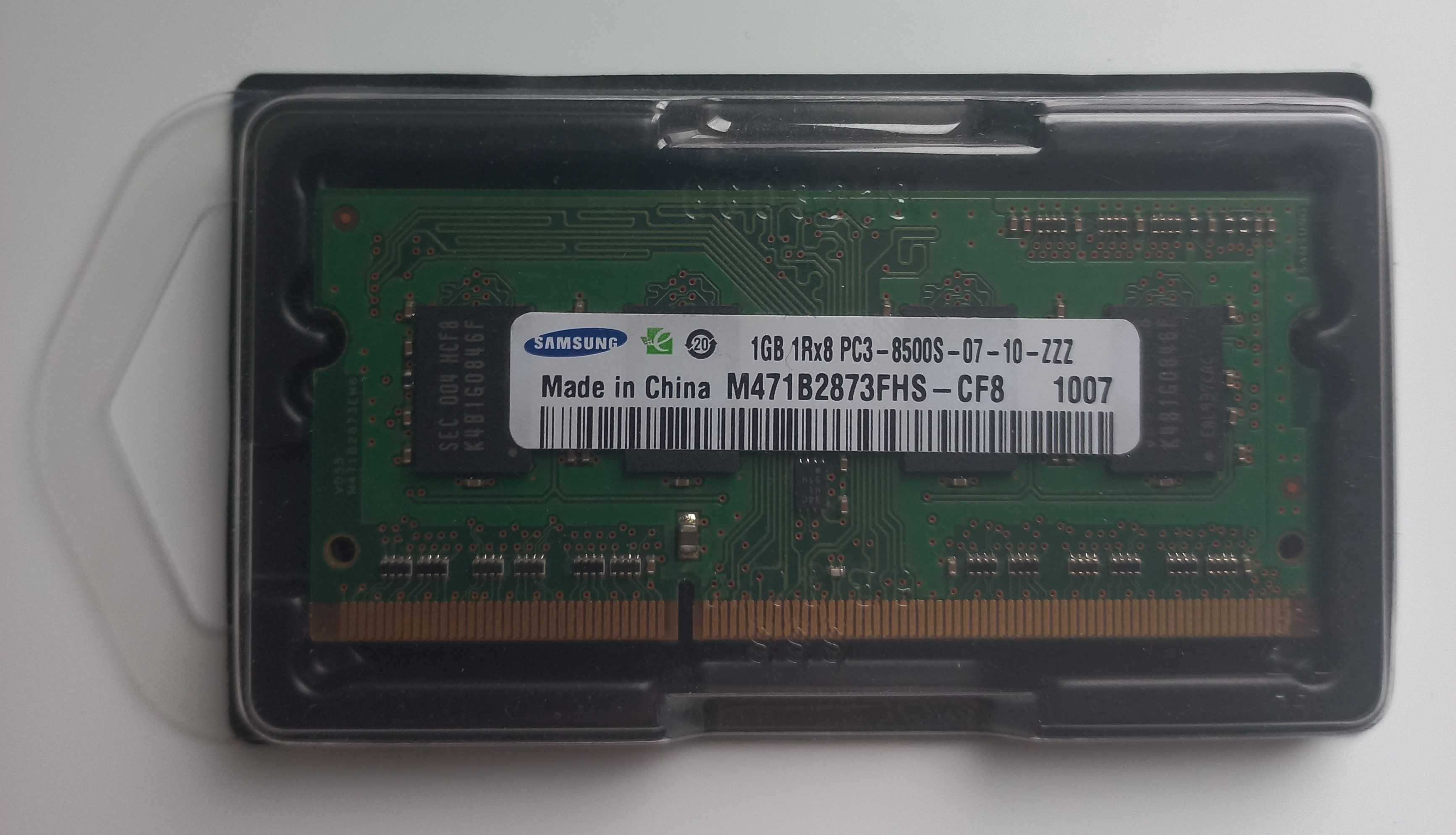 Оперативная память Samsung 1 GB SO-DIMM DDR3 (M471B2873FHS-CF8)