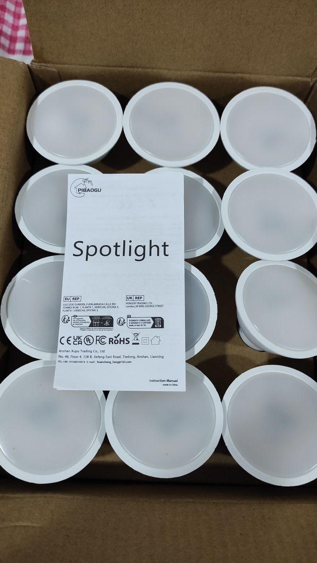 12 LED's gu10 3 w