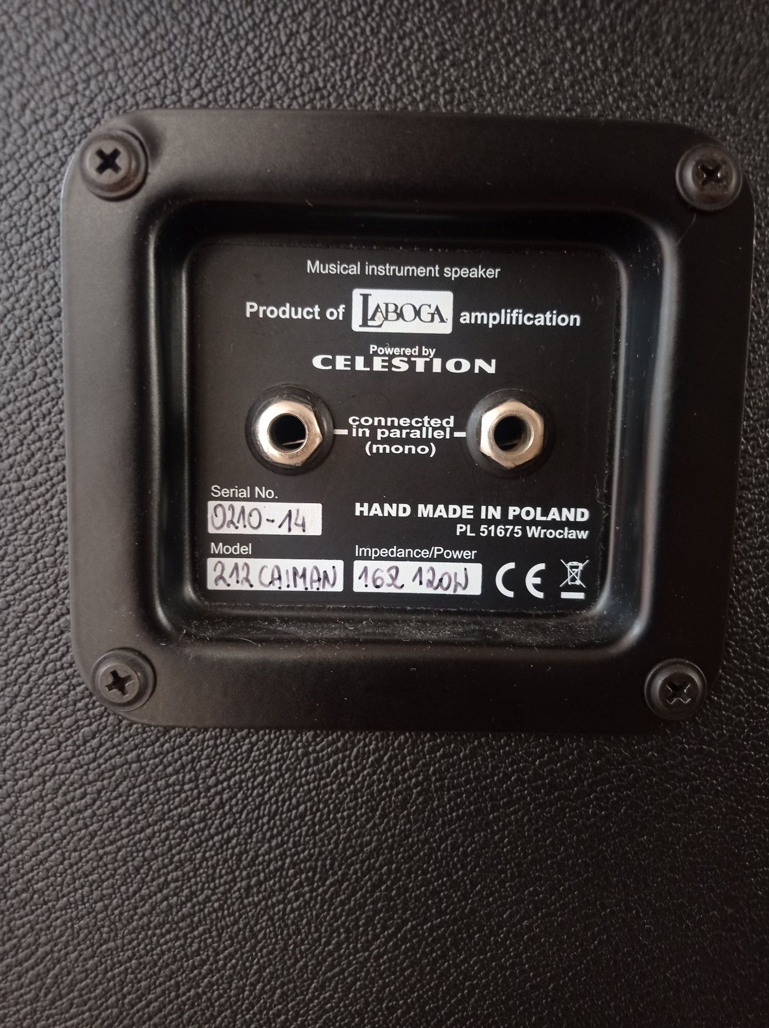 Wzmacniacz gitarowy Laboga caiman+kolumna 2x12