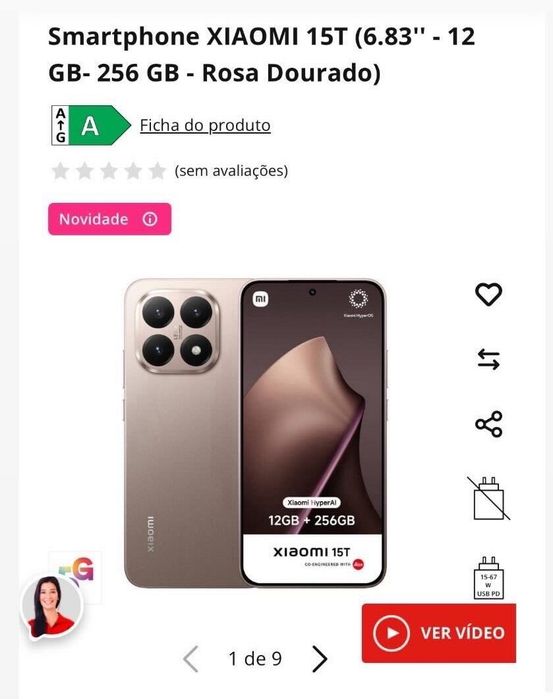 Xiaomi 15T novo sem uso