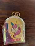 portfelik Unicorn plecaczek mały błyszczący