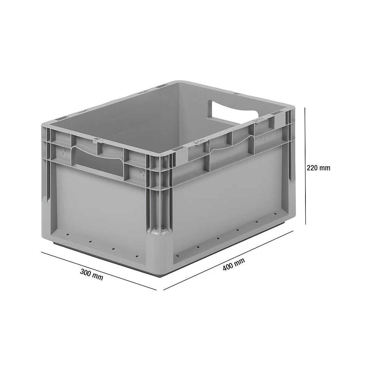 Skrzynki magazynowe Pojemniki magazynowe przemysłowe 40x30x22 używane