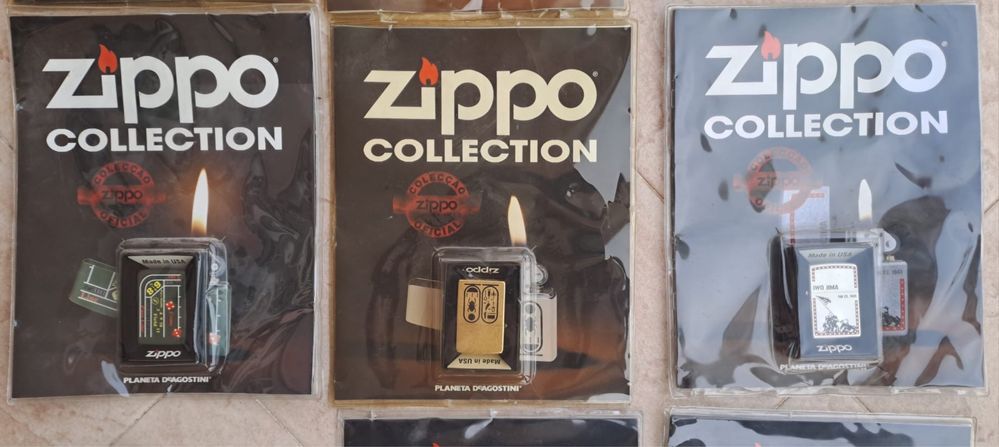 Isqueiros da Zippo com livro