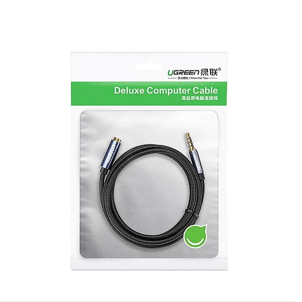 Ugreen kabel adapter przedłużacz AUX mini jack 3,5 mm 1,5m niebieski (