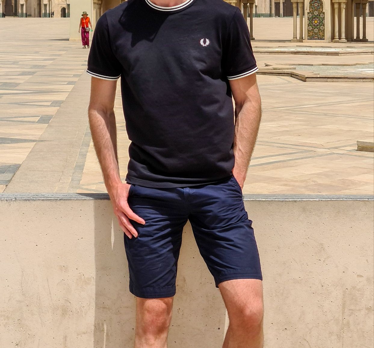 T shirt Fred Perry preta original