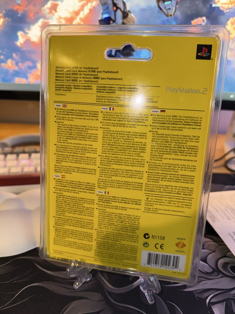 Playsttaion 2 memory card ps2 karta pamięci nowa  wersja eurpejska -