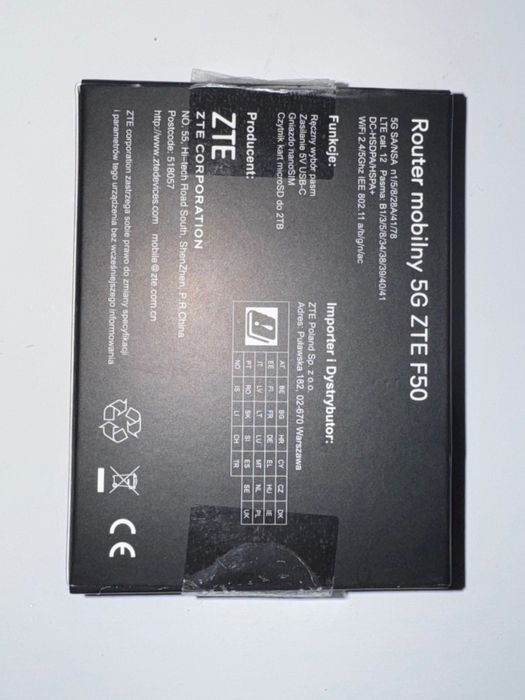 Router mobilny F50 5G ZTE