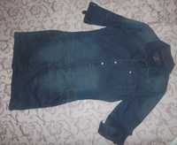 Платье-рубашка джинсовое с рукавом із деніма стиль сафарі Tom Tailor