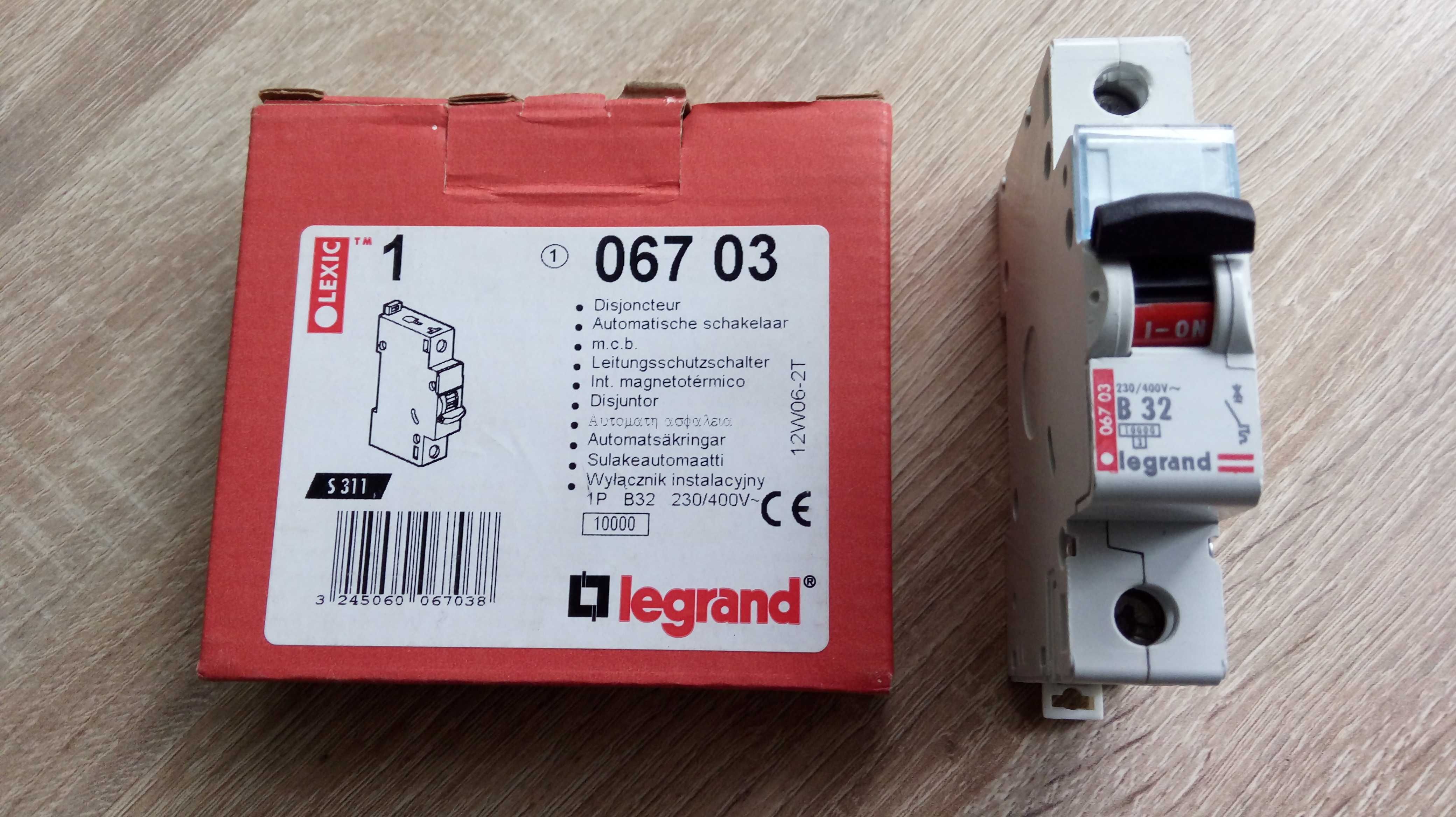 Legrand nowy wyłącznik nadprądowy S311 / B32 A / 1P