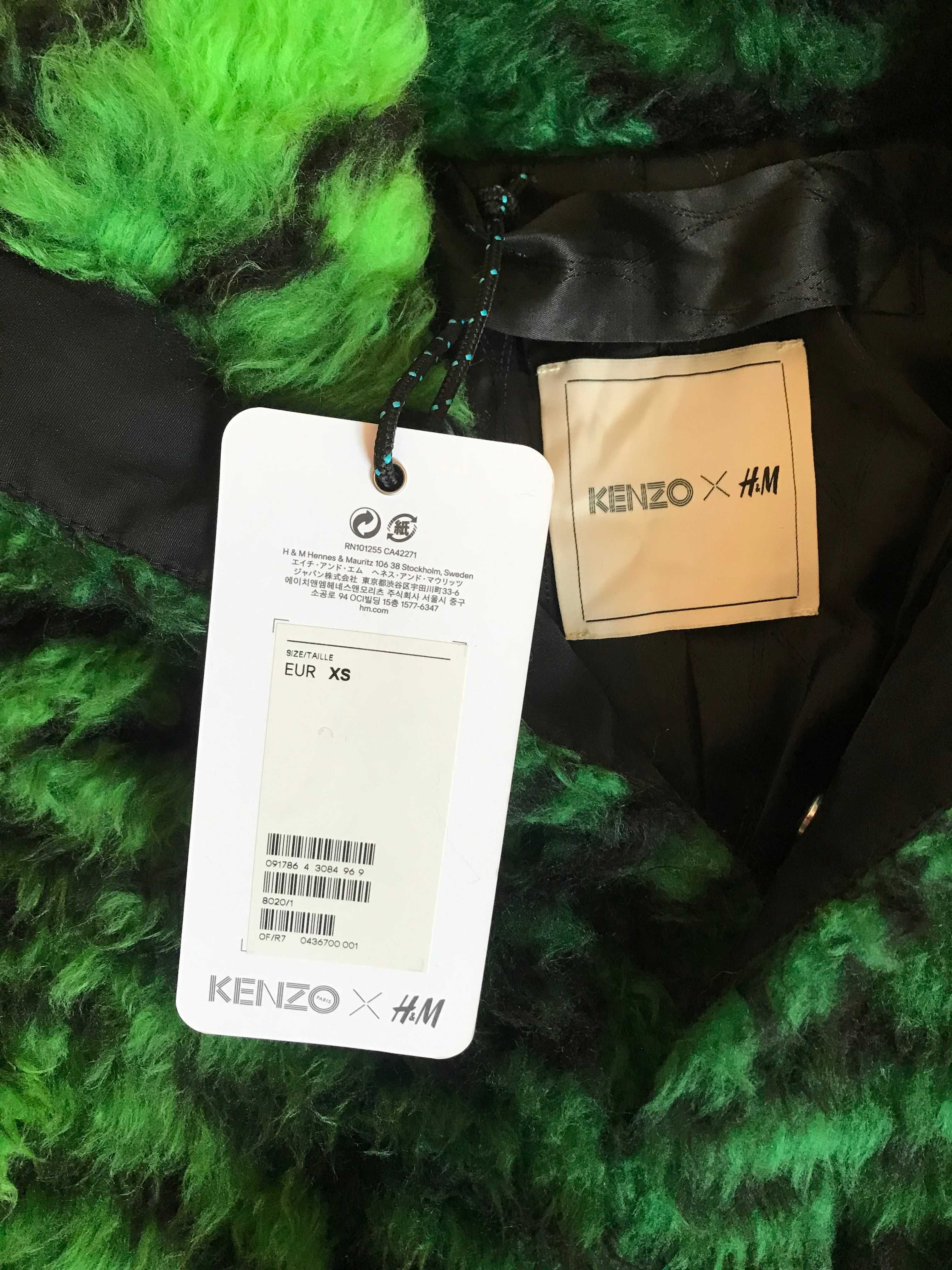 Bluza futrzana Kenzo x H&M, r. XS