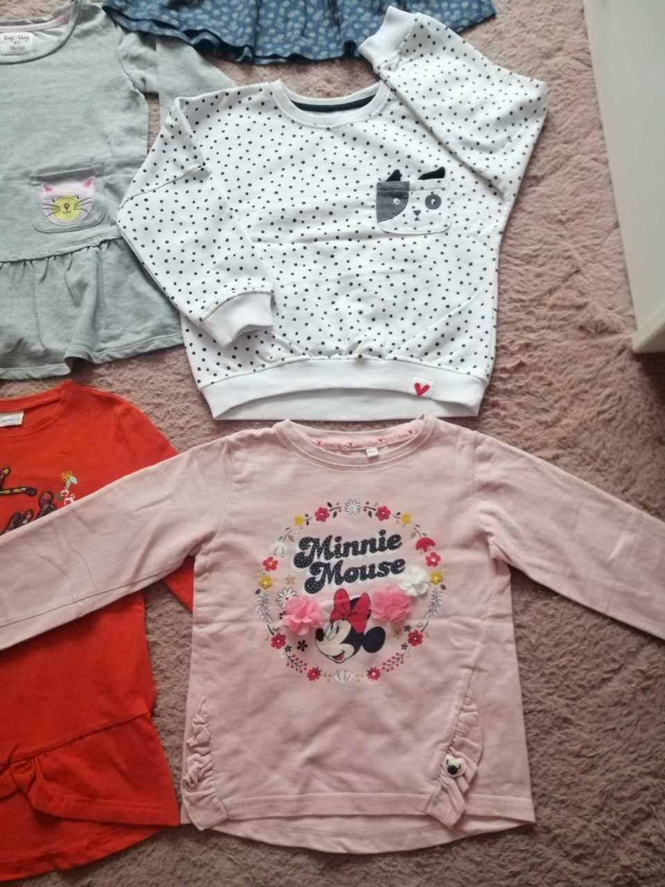 Bluzy+tuniki dla dziewczynki /używane i nowe, db firmy/ roz. 116/122