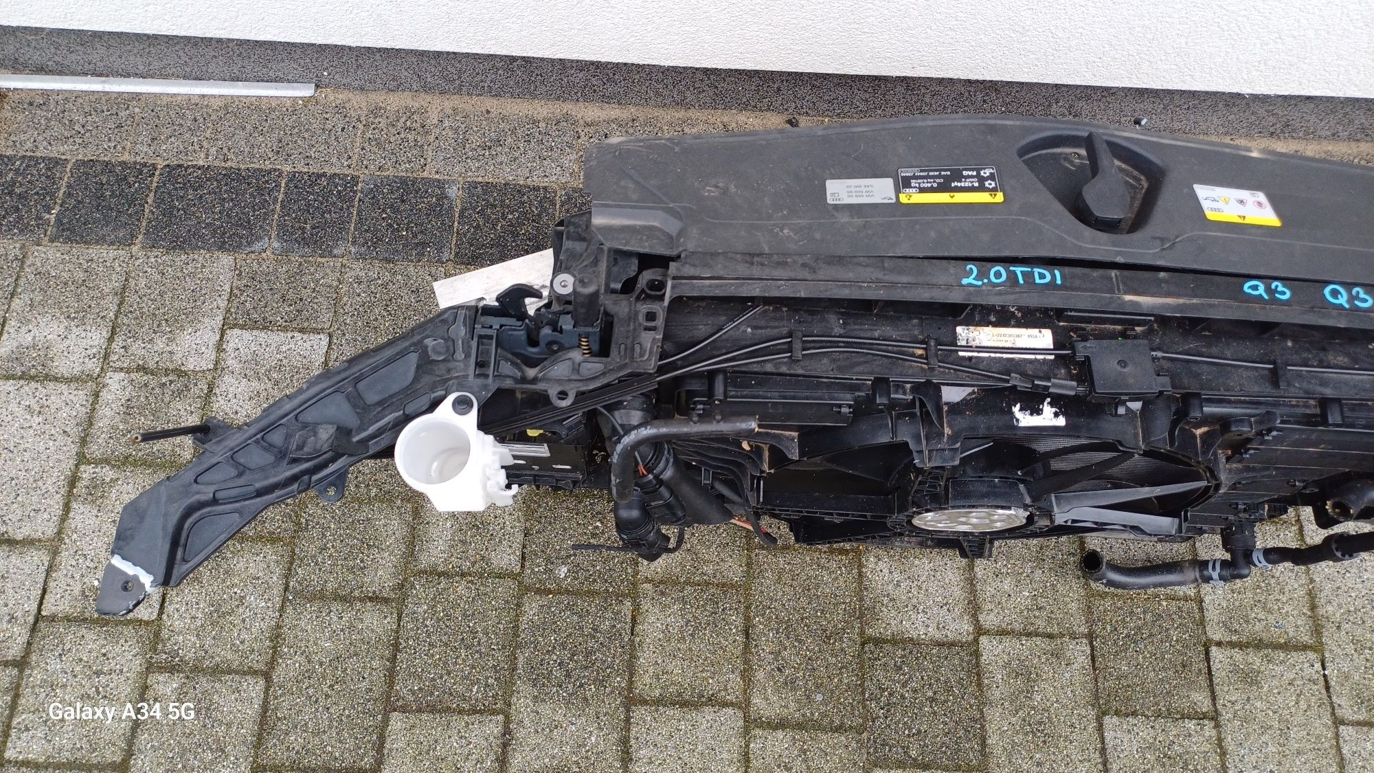 Kompletny Pas przedni z chłodnicami chłodnice  audi Q3 F3 83A 2.0 dies