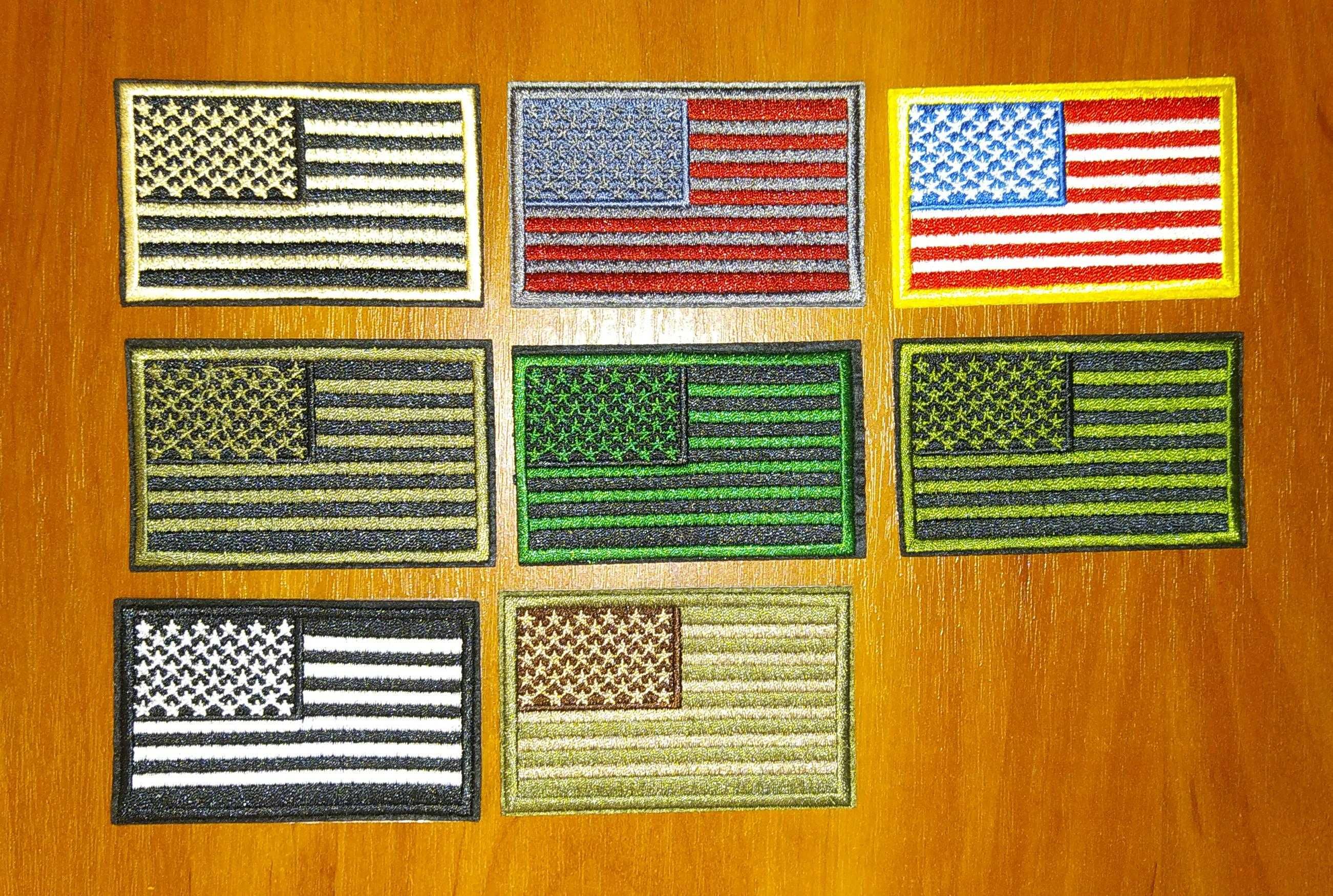 Нашивка (шеврон) - флаг США (Flag USA) US Army (левое плечо)
