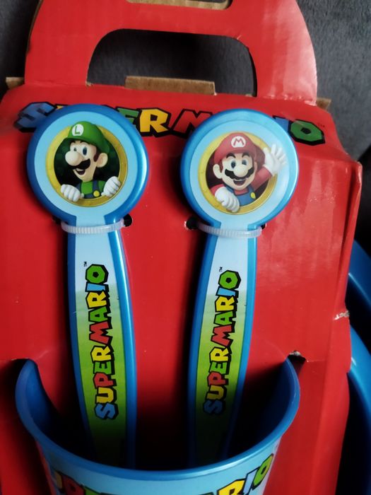 Nowy zestaw super Mario Luigi Nintendo kubek talerz miska