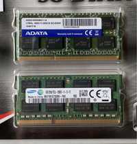 Pamięć RAM samsung 8GB 2Rx8 PC3L-12800S-11-13-F3 i adata DDR3L 1600