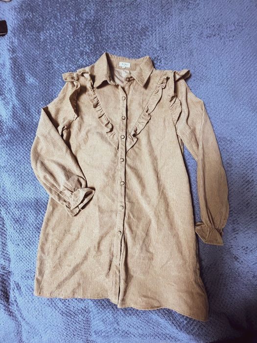 Сукня вельвет розмір M/L бежева