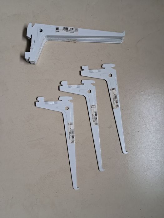 Wspornik, nośnik półek do regałów sklepowych przyściennych 14 sztuk