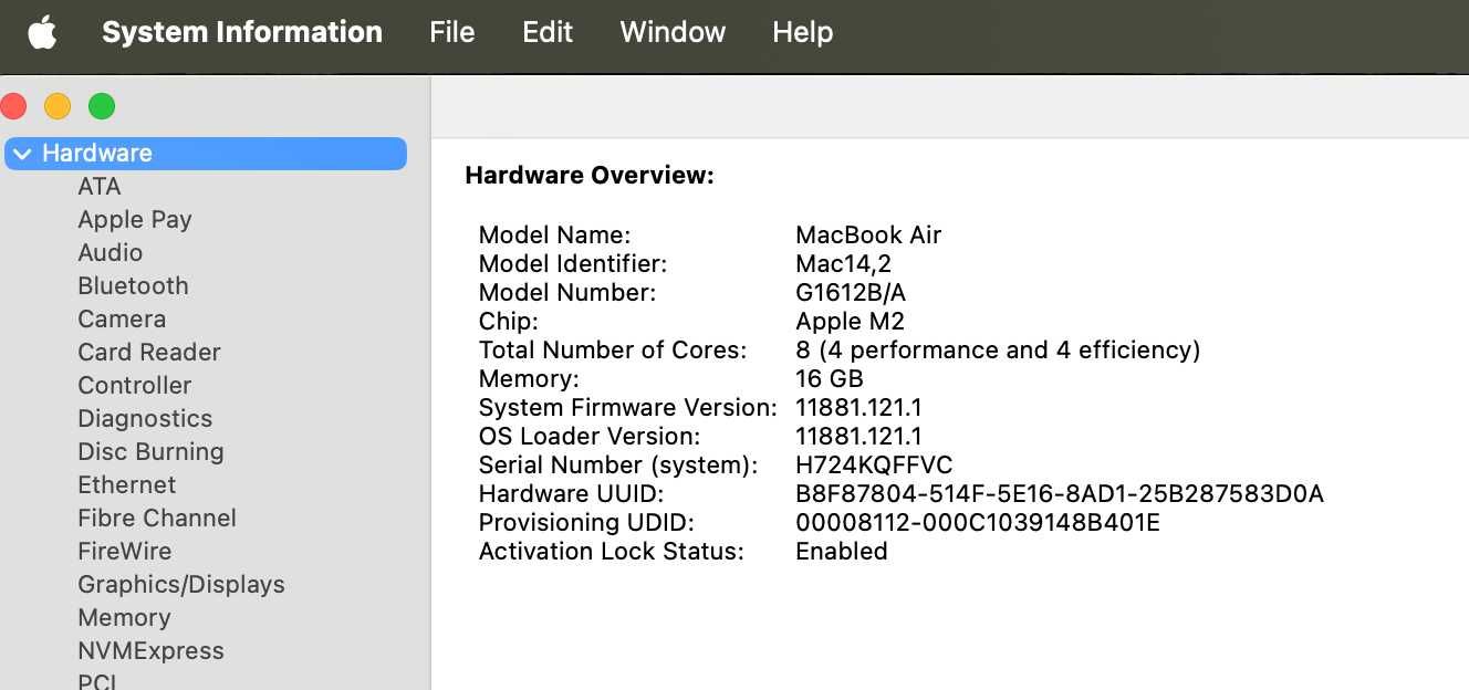 MacBook Air 13” 2022 (M2, 16GB, 512GB); com garantia AppleCare+