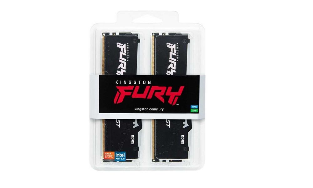 Комплект Kingston FURY 64 GB (2x32GB) DDR5 6400, Beast RGB EXPO, CL32