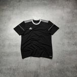MĘSKA Koszulka Sportowa czarna 3 Paski Adidas Małe Logo Trening Clima
