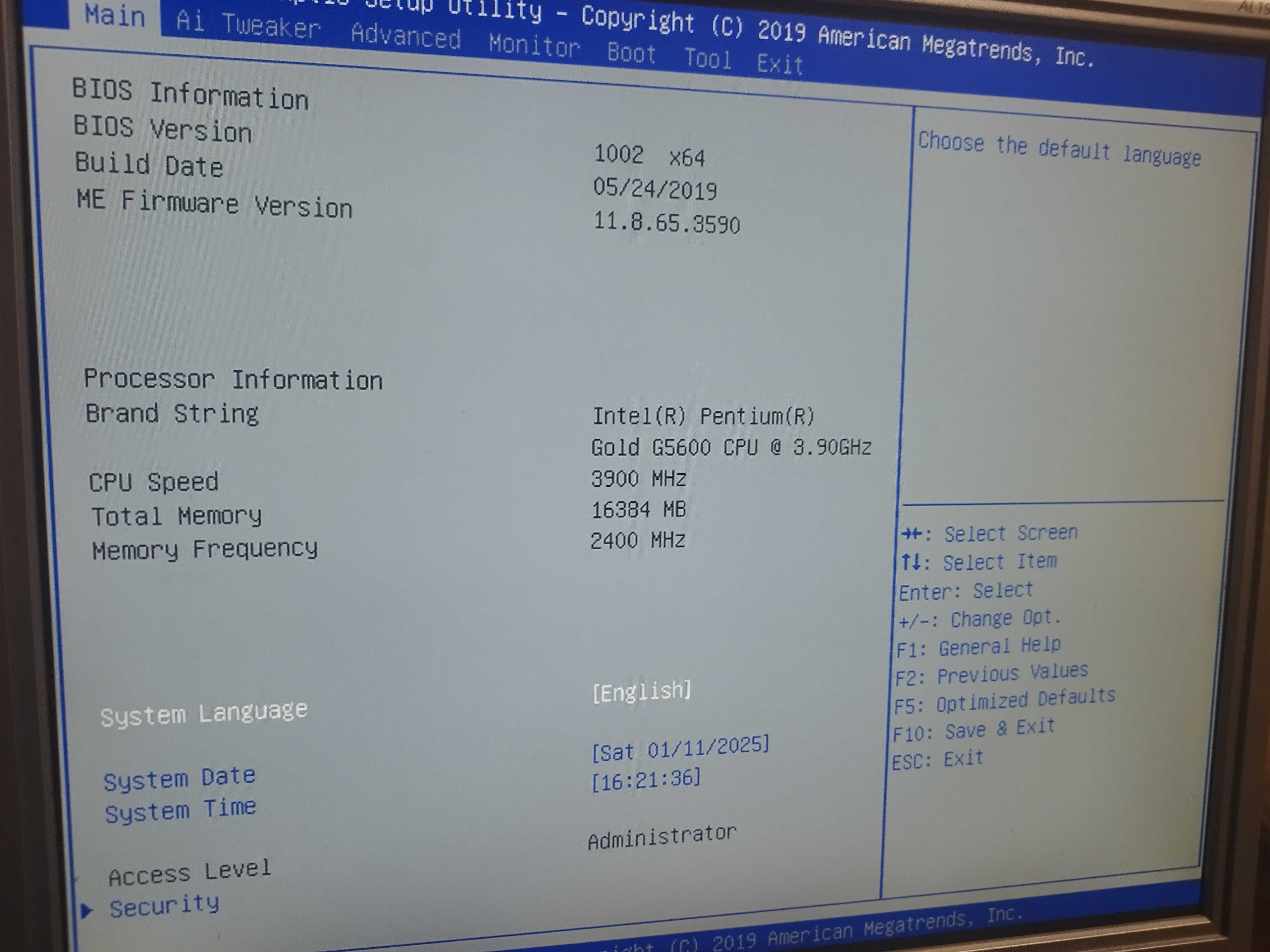 Комп'ютер (PC) Pentium Gold G5600 3.9GHz,16Gb,SSD240Gb, GForce GT1030