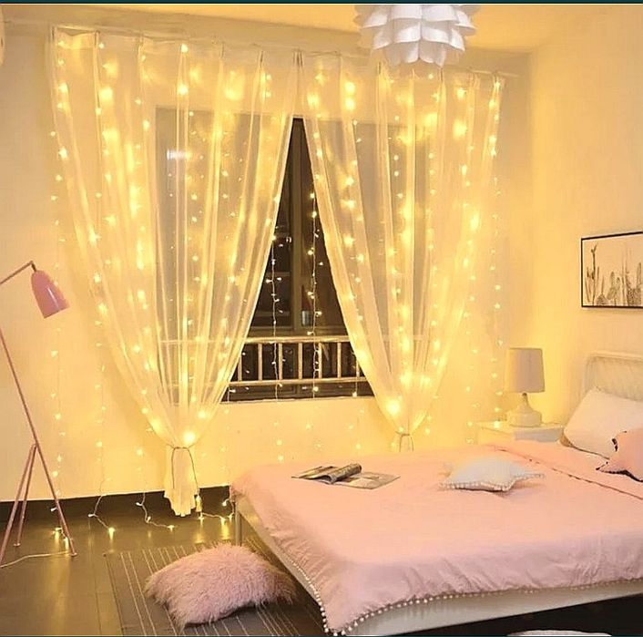 Гірлянда Водоспад Штора Водопад Гирлянда Герлянда 2м 2*2м 2*3 3*3м 3*2