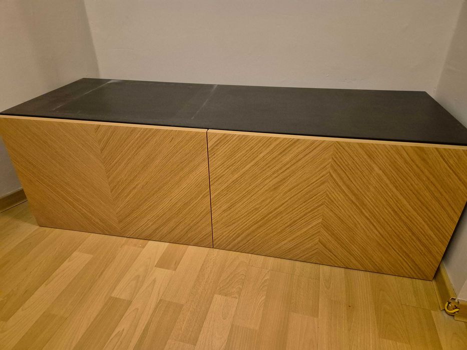 Ikea besta 2 szuflady fronty dębowe