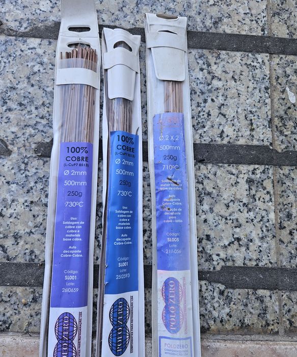 Varetas de soldar para cobre