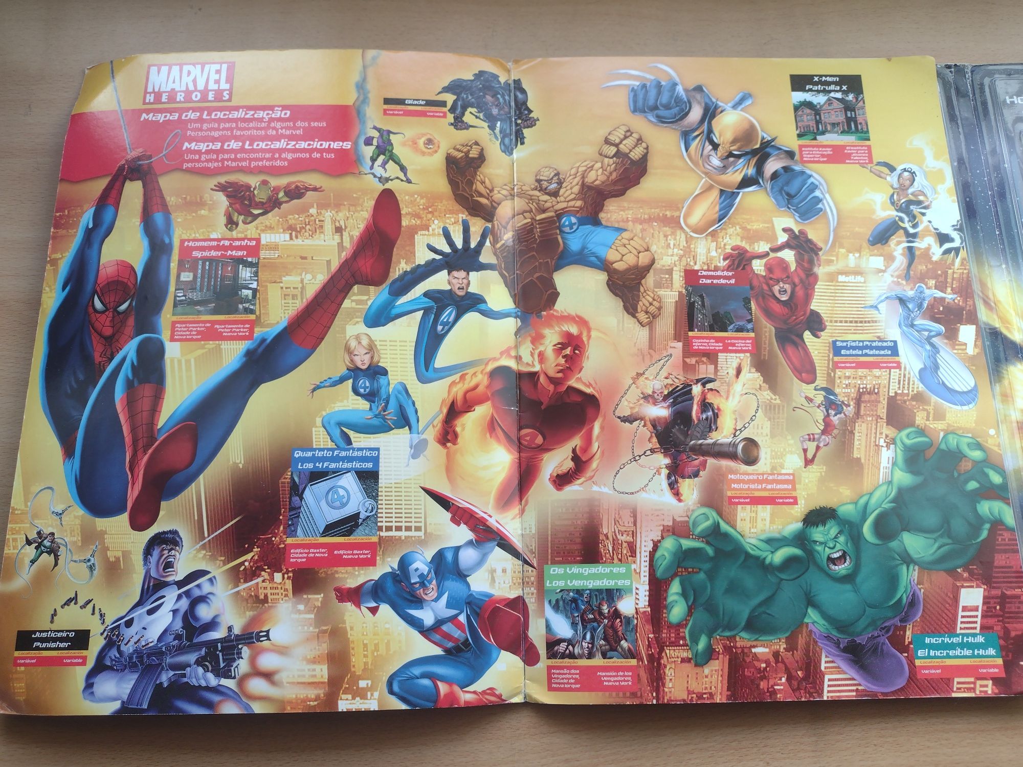 Cromos holográficos Marvel Heroes Axtion Flix