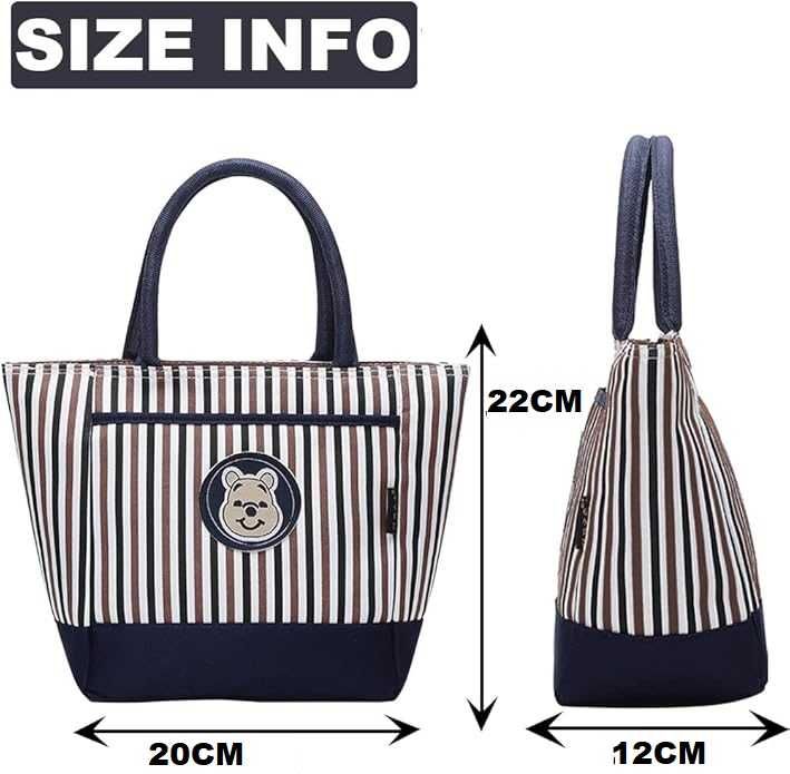 CW30 Mini Shopper Mała Torebka Wodoodporna Materiałowa Poręczna Misiu
