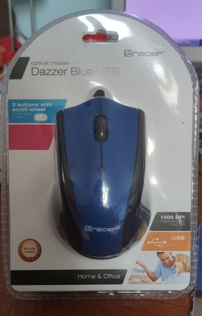 Mysz do laptopa Tracer Dazzer Blue 1000DPI USB
