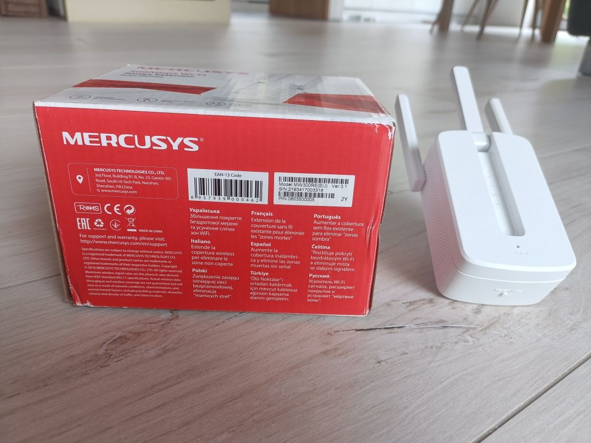 Mercusys MW300RE Wzmacniacz Sieci