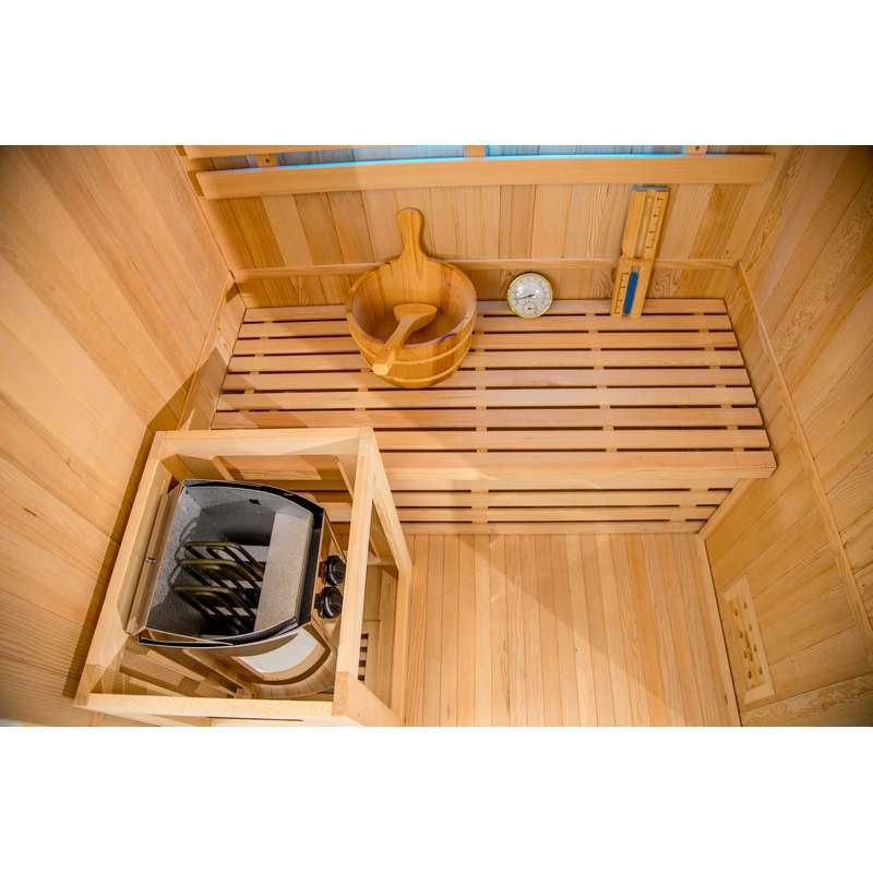 Sauna domowa sucha + panele solne z piecem GN-EA2 120x105x200cm