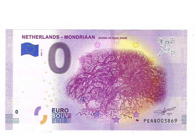 0 Euro - Netherlands - Mondriaan Avond; De Rode Boom 2020-2