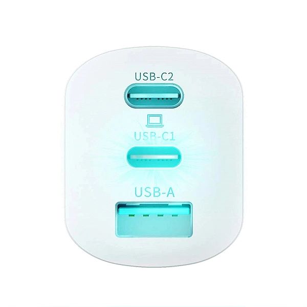 Ładowarka sieciowa 3mk Hyper Charger 65W 2x USB-C 2x USB-A - biała