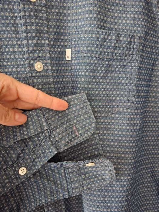 Granatowa koszula L bawełna Levi's długi rękaw