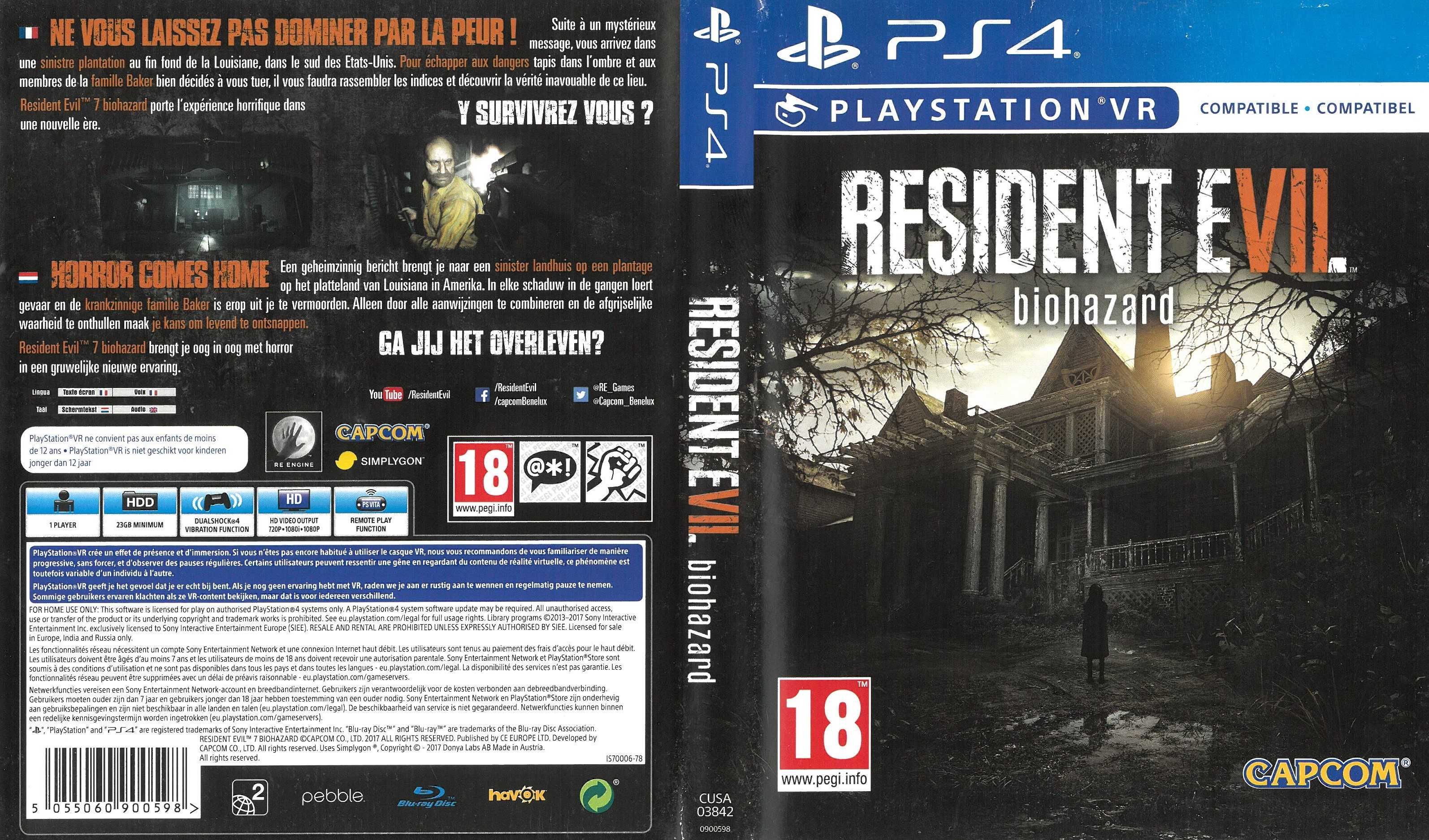 Resident Evil - Biohazard (Playstation 4_PS4)