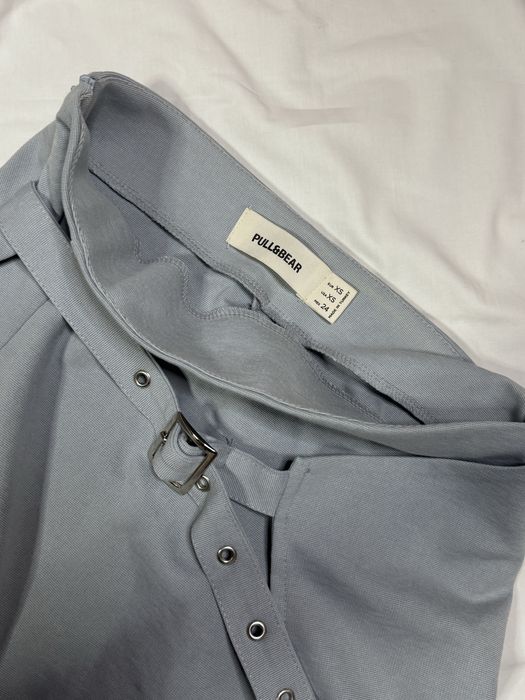 Міні спідниця блакитна pullandbear xs