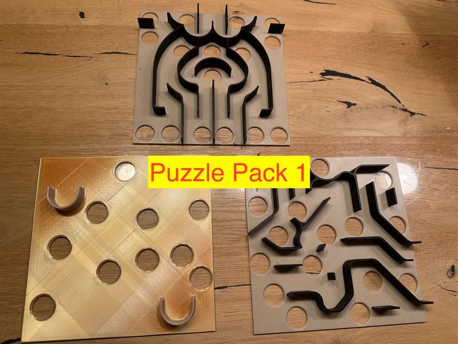 Labirinto de Bolas Modular: Pacote de Puzzles 1